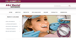 Desktop Screenshot of a-jdentalinstruments.com